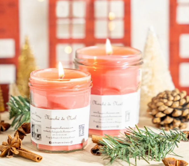 Bougie "Marché de Noël"